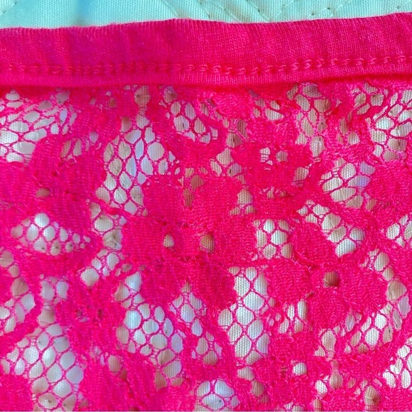 Lane Bryant Deep Pink Lace Batwing Dolman Short Sleeve Top (Plus Size 18/20) - Picture 5 of 10